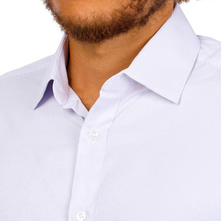 Thumbnail 3: Bill Blass Men's Long Sleeve Stripe Button Down Shirt 