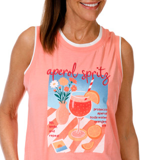 Thumbnail 2: Wild Fox Women's Sleeveless Layered Graphic Top 