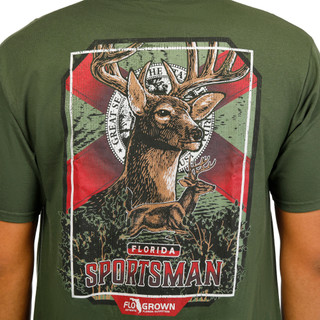 Thumbnail 2: FloGrown Men's Deer Sportsman T-Shirt 