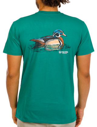 Thumbnail 1: Heybo Men's Swimming Mallard T-Shirt 