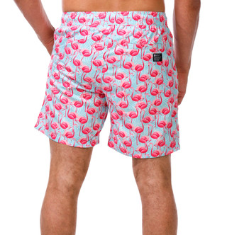 Thumbnail 2: Matix Men's Flamingo Print Swims Shorts  