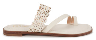 Thumbnail 3: Kensie Women's Reign Double Band Toe Loop Sandals 