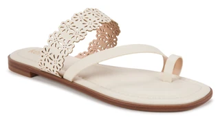 Thumbnail 1: Kensie Women's Reign Double Band Toe Loop Sandals 