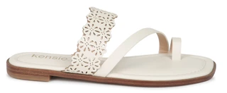 Thumbnail 4: Kensie Women's Reign Double Band Toe Loop Sandals 