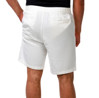 Thumbnail 2: Caribbean Joe Men's Elastic Waist Zip Up Linen Shorts 