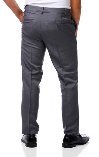 Thumbnail 2: Van Heusen Men's Solid Slim Fit Dress Pants  