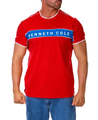 Thumbnail 1: Kenneth Cole Men's Colorblock Logo Tee  
