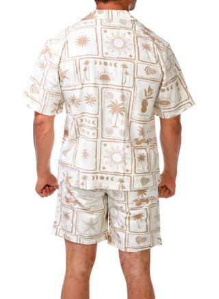 Thumbnail 2: MALIBU Men's 2 Pc Desert Shorts Set 