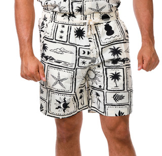 Thumbnail 2: MALIBU Men's 2 Pc Desert Shorts Set 