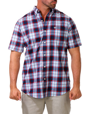 Thumbnail 1: CHAPS Men's Checkered Stretch Button Down Shirt 