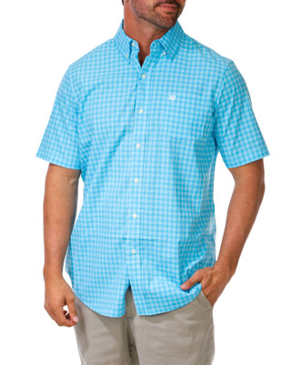 Thumbnail 1: CHAPS Men's Checkered Stretch Button Down Shirt 