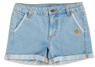 Thumbnail 1: Carhartt Girls Cuff Denim Shorts  