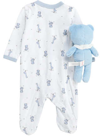 Thumbnail 2: DREAMGRO Baby Boys 2 Pc Footed Sleeper Set 