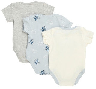 Thumbnail 2: Disney Baby Boys 3 Pk Mickey Mouse Creeper Set  