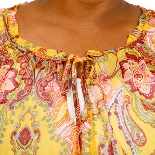 Thumbnail 3: FIGUEROA & FLOWER Plus Bell Sleeve Print Top 