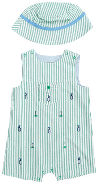 Thumbnail 1: Little Me Baby Boys 2 Pc Sunsuit Set 