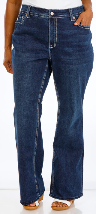Thumbnail 3: SEVEN7 Plus Starlette Bootcut Jeans 