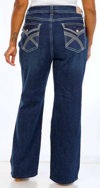 Thumbnail 1: SEVEN7 Plus Starlette Bootcut Jeans 