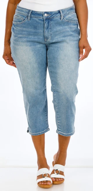 Thumbnail 1: Royalty Plus Denim Capris 