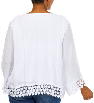 Thumbnail 2: HARPER 241 Plus Lace Trim Cardigan 