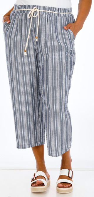 Thumbnail 1: Soho Plus Rope Belt Crop Pants 