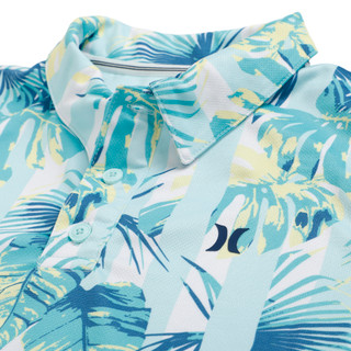 Thumbnail 2: Hurley Big Boys Palm Print Polo Shirt 
