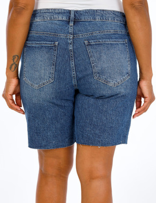 Thumbnail 2: Royalty Plus Relaxed Hem Denim Bermuda Shorts 