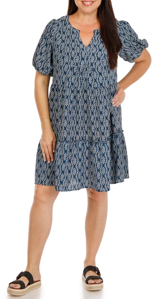 Thumbnail 4: Lucky Brand Plus Short Sleeve Airflow Dress 