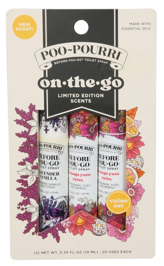 Thumbnail 1: POO-POURRI 3 Pk On the Go Limited Edition Scented Before You Go Sprays 