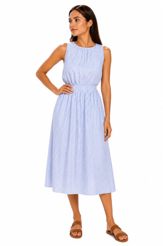 Thumbnail 1: Beach Lunch Lounge Women's Leon Spandex Chambray Sleeveless Dress 