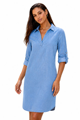 Thumbnail 1: Beach Lunch Lounge Women's Emelia Woven Denim Dress 