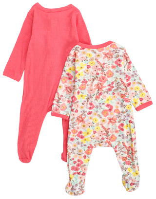 Thumbnail 2: Baby Essentials Baby Girls 2 Pk Sleepers 