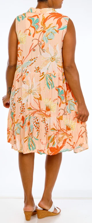 Thumbnail 3: Kaktus Plus Sleeveless Button Front Dress 