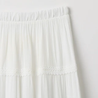 Thumbnail 5: Kings Road Women's Gauze Crochet Midi Skirt 