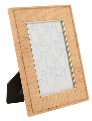 Thumbnail 1: ENCHANTE 4x6 Wicker-Look Weave Picture Frame 