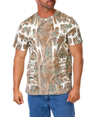 Thumbnail 1: Rebel Vengeance Men's Active Camo Print Heavy Stretch Tee 