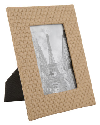 Thumbnail 1: Lawrence Frames 4x6 Vegan Leather Weave Picture Frame 