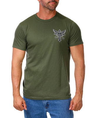 Thumbnail 1: Inspired Culture Men's Faith Over Fear Soft Tee 
