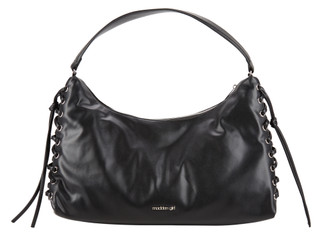 Thumbnail 1: Madden Girl Soft Hobo Satchel with Cross Stitching & Hair Clip 
