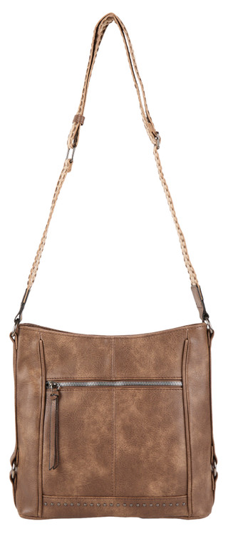 Thumbnail 1: DS Fashion Faux Leather Crossbody with Guitar Strap & Tassel 
