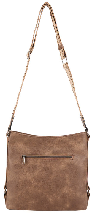 Thumbnail 2: DS Fashion Faux Leather Crossbody with Guitar Strap & Tassel 