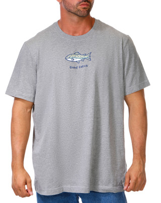 Thumbnail 1: Life is Good Men's Outdoor Good Catch Graphic Tee 