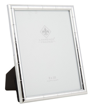 Thumbnail 1: Lawrence Frames 8x10 Silver Bamboo Picture Frame 