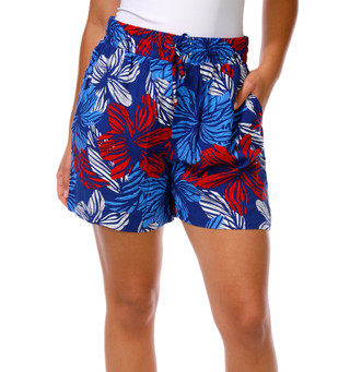 Thumbnail 1: Caribbean Joe Women's Americana Breezy Drawstring Shorts 