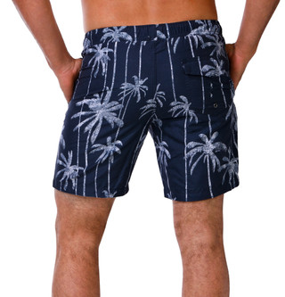 Thumbnail 2: Distortion Men's Palm Leaf Swim Shorts  
