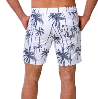 Thumbnail 2: Distortion Men's Palm Leaf Swim Shorts  