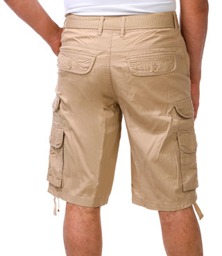 Thumbnail 2: ECKO Men's Solid Cargo Shorts  