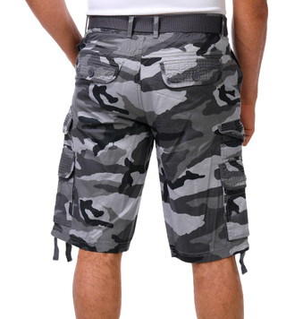 Thumbnail 2: ECKO Men's Solid Cargo Shorts  