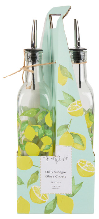 Thumbnail 1: Fresh Picks 2 Pk Oil & Vinegar Glass Cruets  