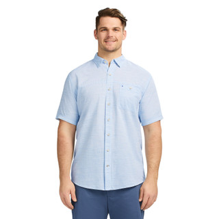 Thumbnail 1: IZOD Men's Dockside Short Sleeve Chambray 
